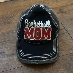 OTTO Basketball Mom Hat - Black and Red